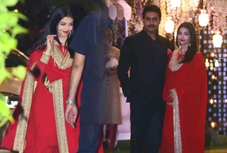 Aishwarya Rai Bachchan spotted at Ambani Party User asked she is pregnant