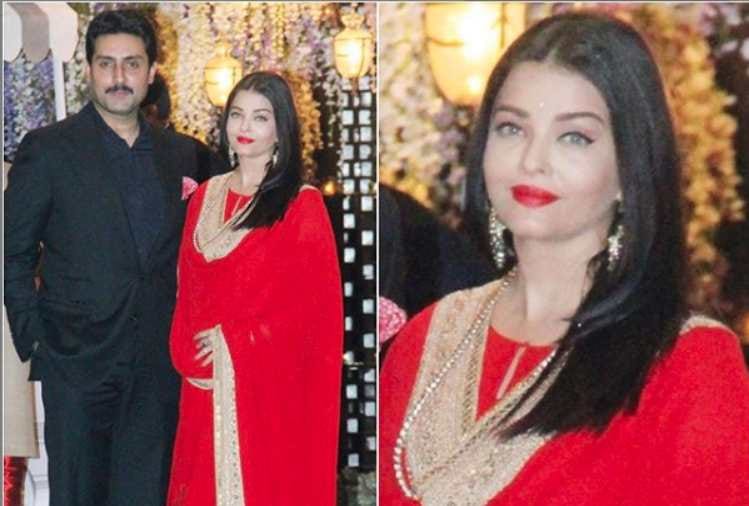 Aishwarya Rai Bachchan spotted at Ambani Party User asked she is pregnant