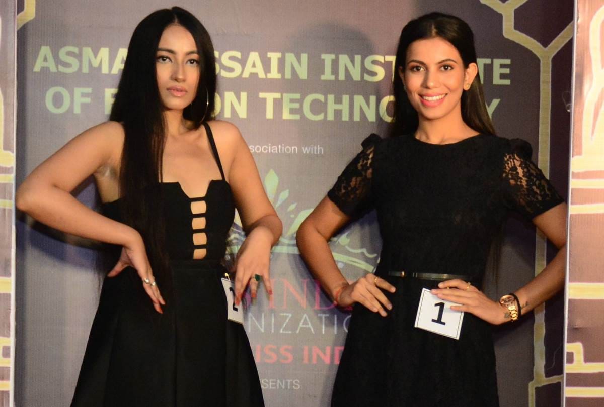 road to miss india program of asma hussain institute of fashion technology in lucknow