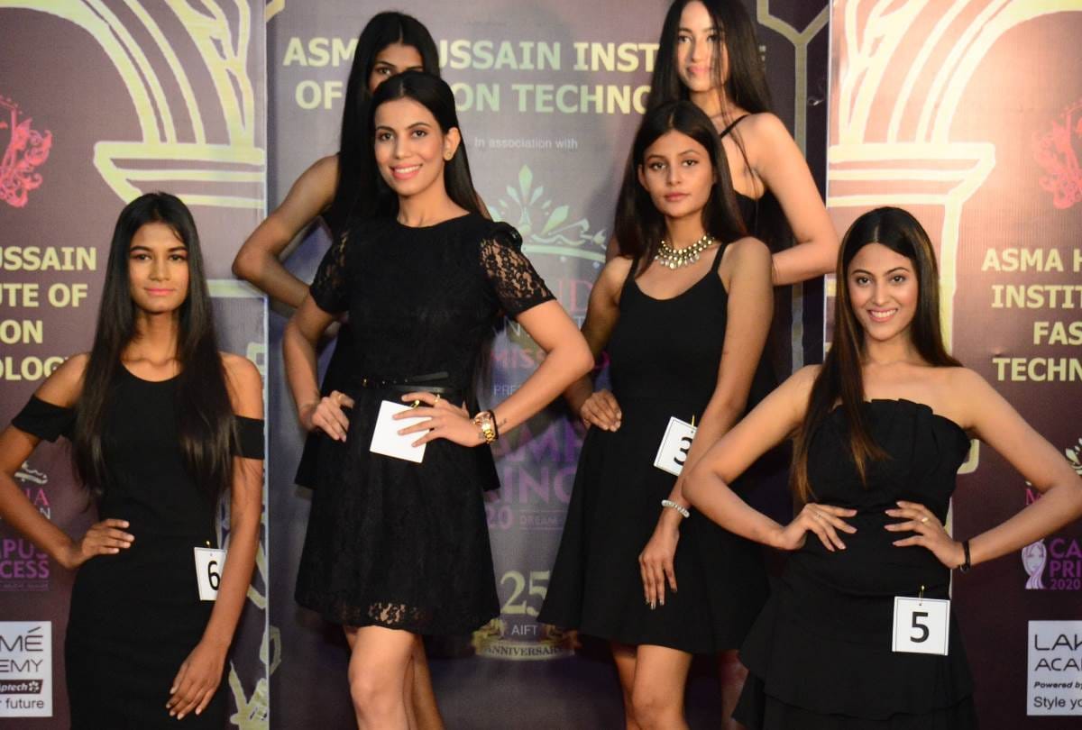 road to miss india program of asma hussain institute of fashion technology in lucknow