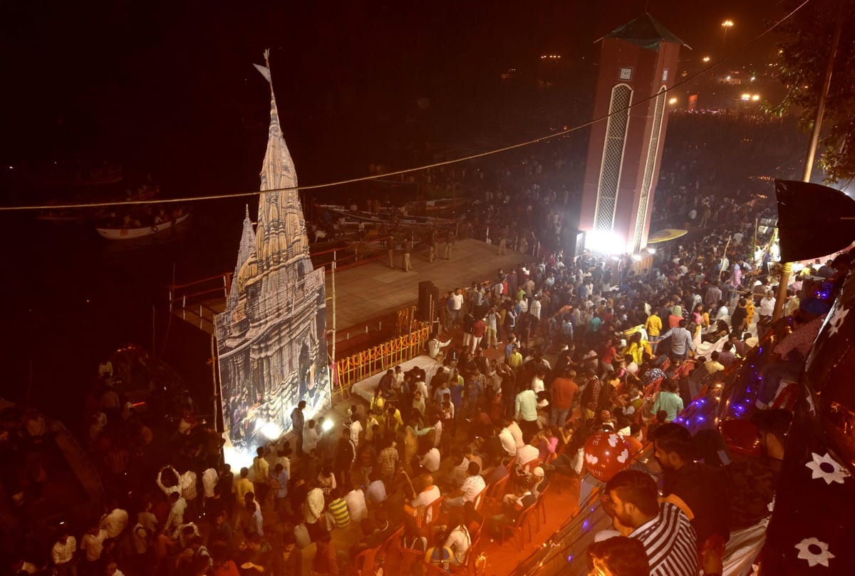 dev deepawali photos kashi celebration lamps ganga ghat varanasi
