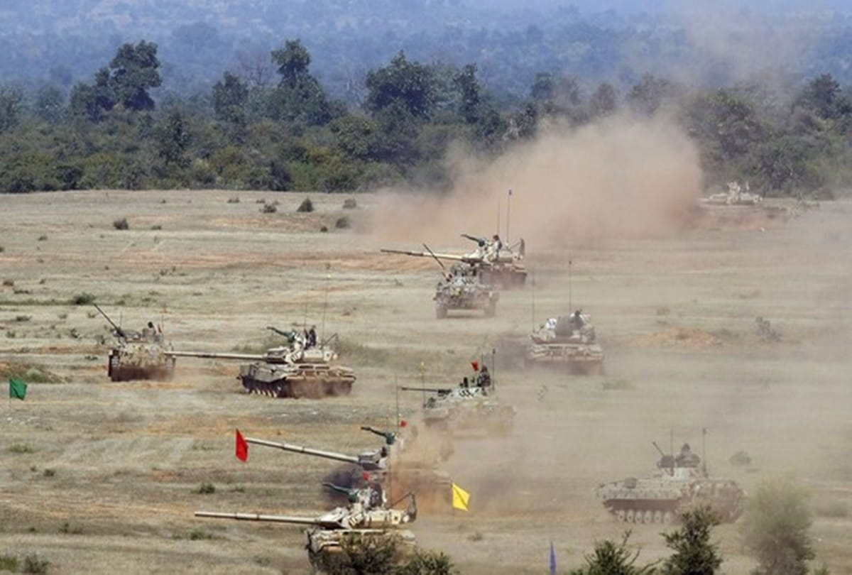 Sindu Sudarshan exercise 40000 Indian troop attack helicopters take part near Pakistan