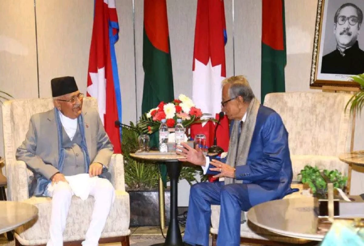 Nepal Prime Minister KP Sharma Oli meets Bangladesh President Mohammad Abdul Hameed