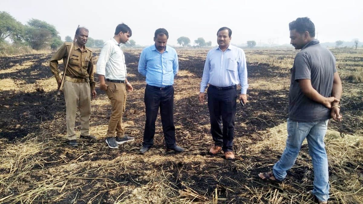 Notice given to nine farmers who burn stubble