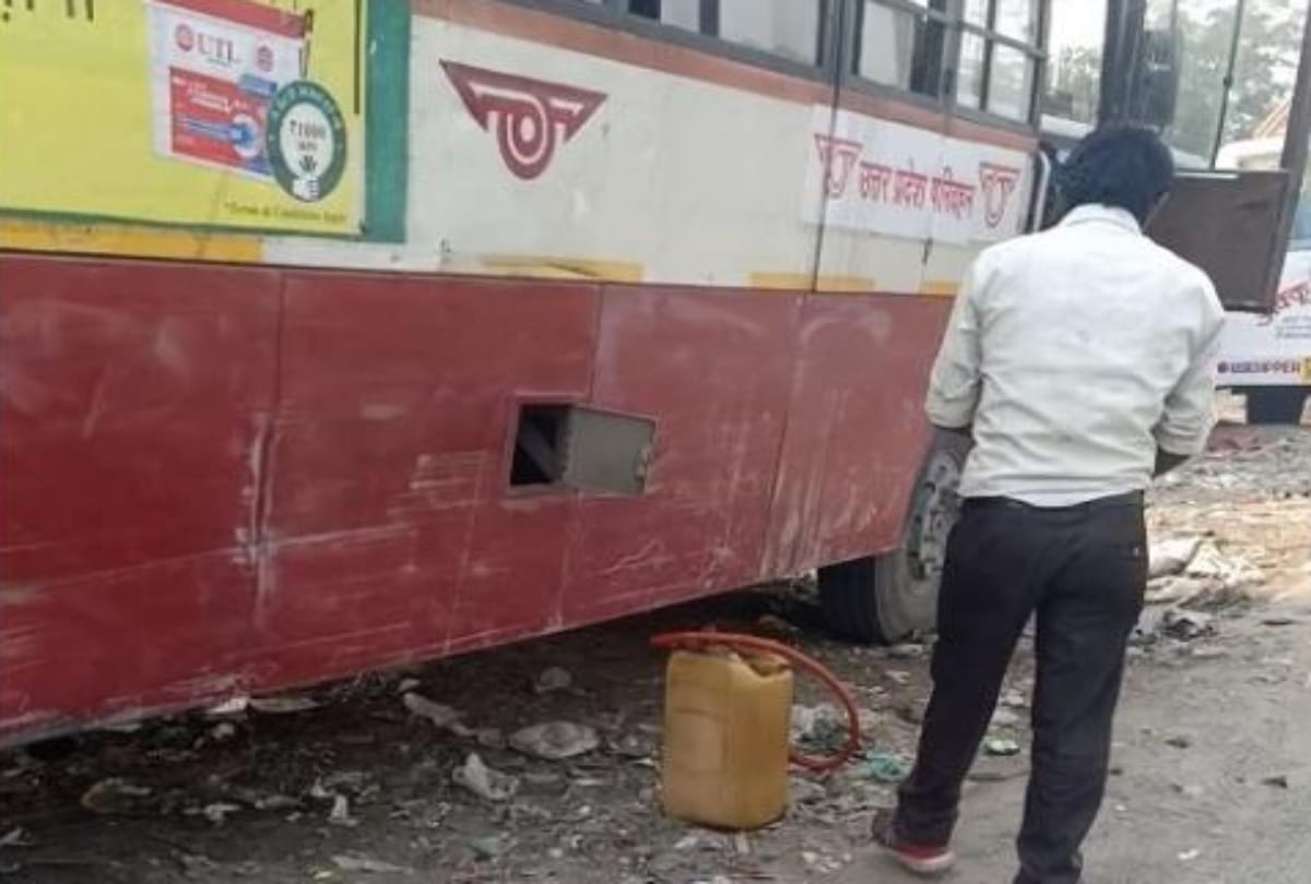 Diesel theft from UP roadways bus picture going viral