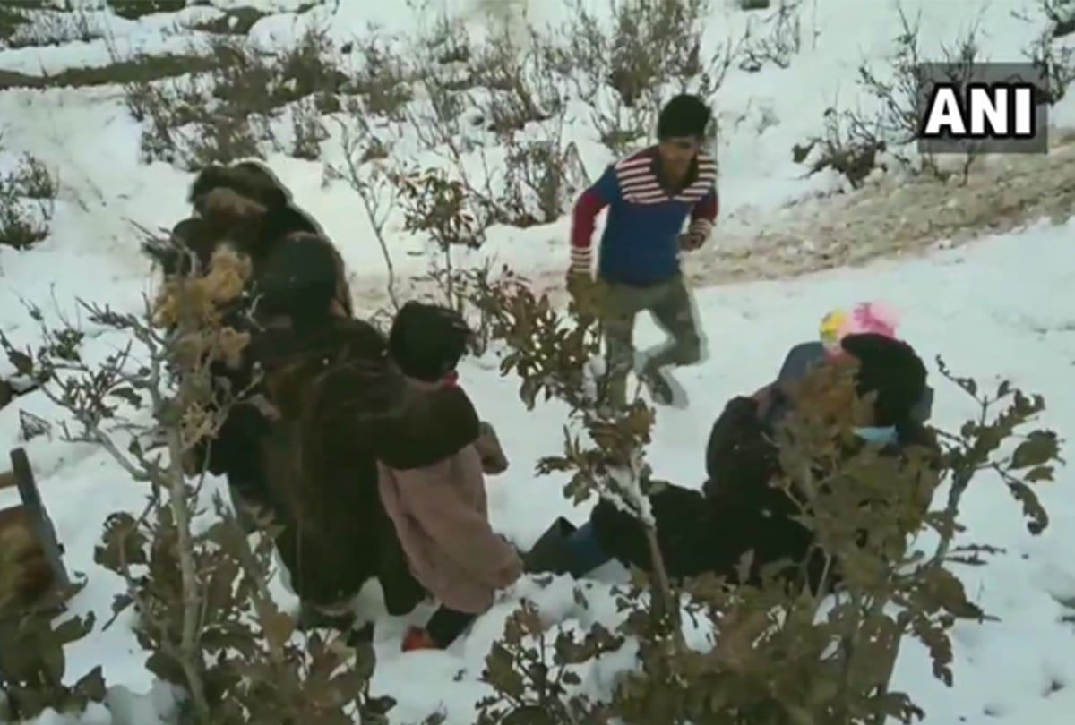 Nathatop In Jammu-Kashmir, Number Of Tourists Increased After Snowfall, Snowfall Nathatop photos