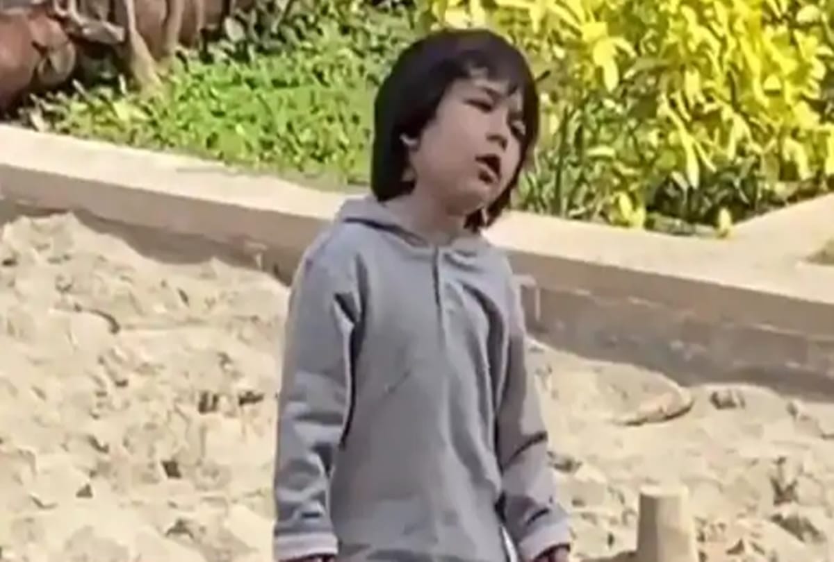 Taimur having fun with friend video viral