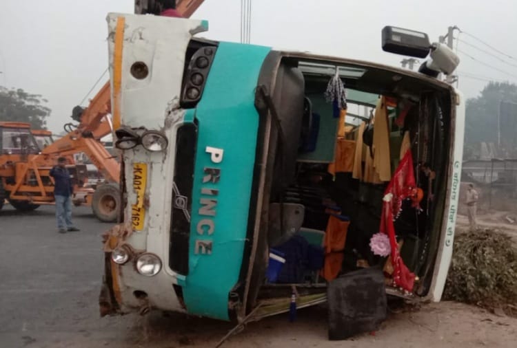 Amritsar to Delhi Volvo Bus Accident at Sonipat of Haryana