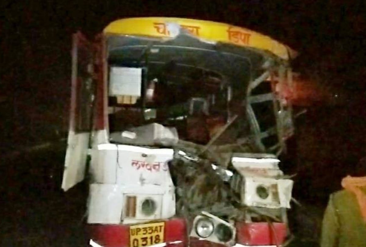 roadways bus accident in raibareli
