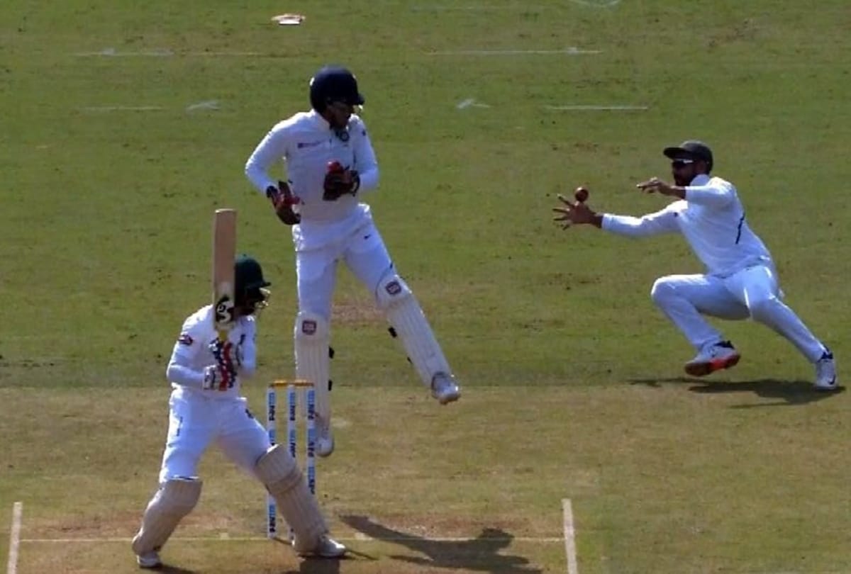 Sloppy work of Indian cricket team at field on first day of First Test in Indore
