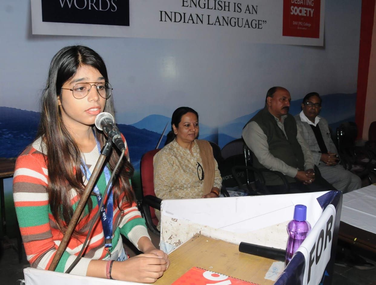 Students of DAV overcame debate