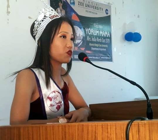 Mrs. India reaches the North East Himgiri University