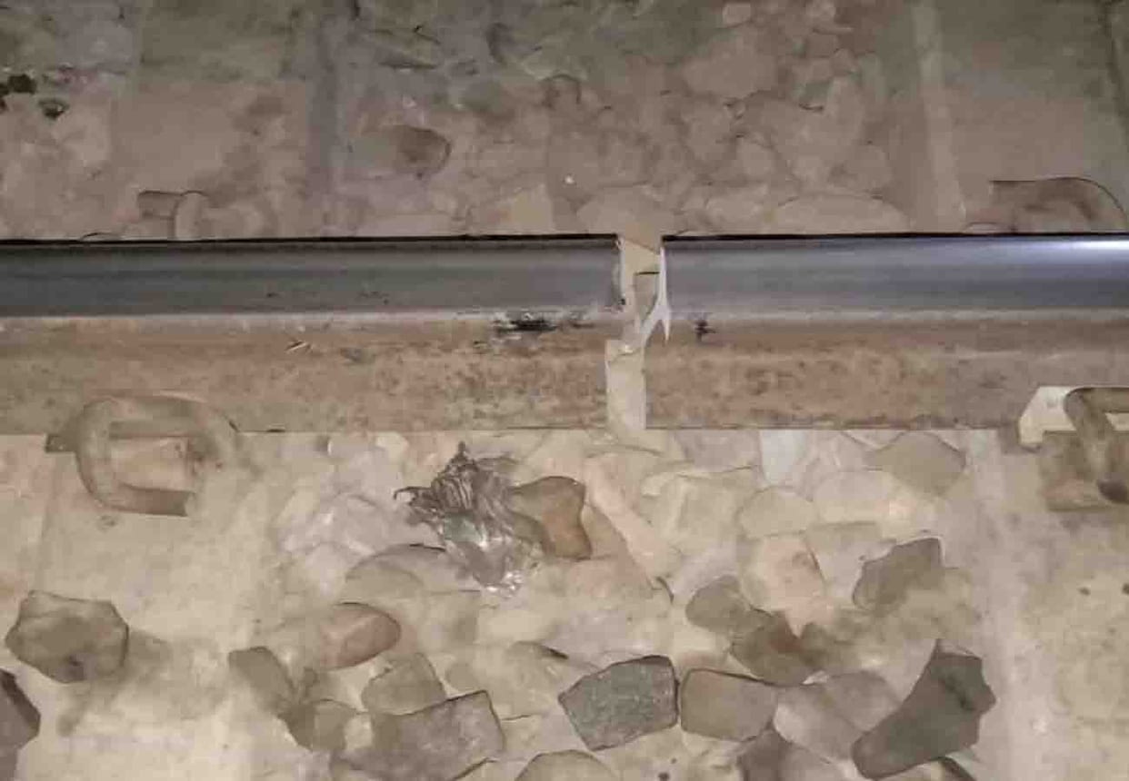 Rajdhani Express saved from going through broken track in auraiya