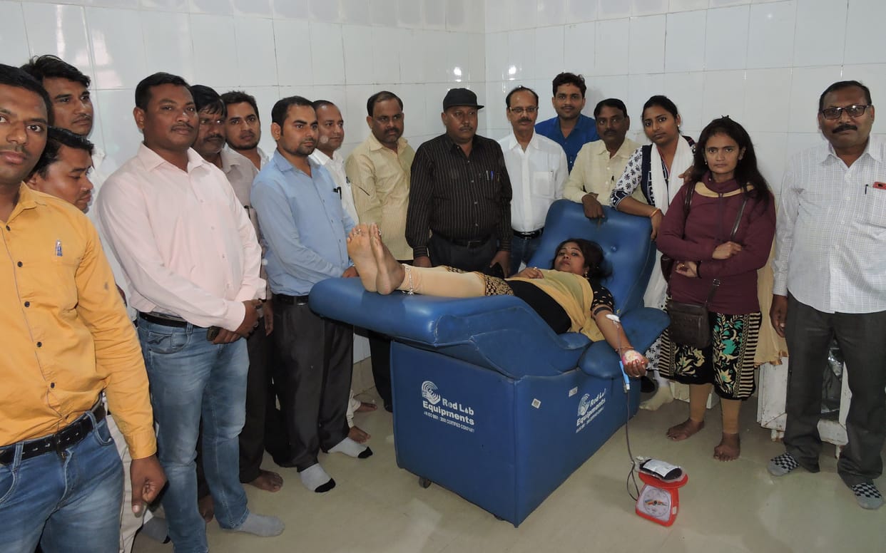 lekhpal donated bllod
