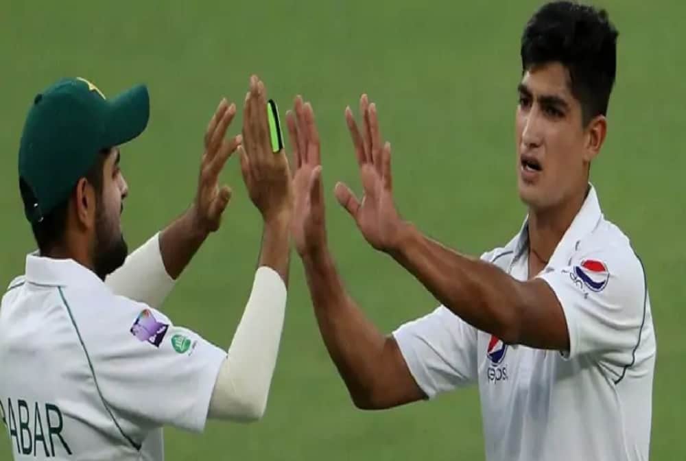 PAK vs BAN 1st Test Naseem Shah becomes youngest cricketer to claim test hat trick