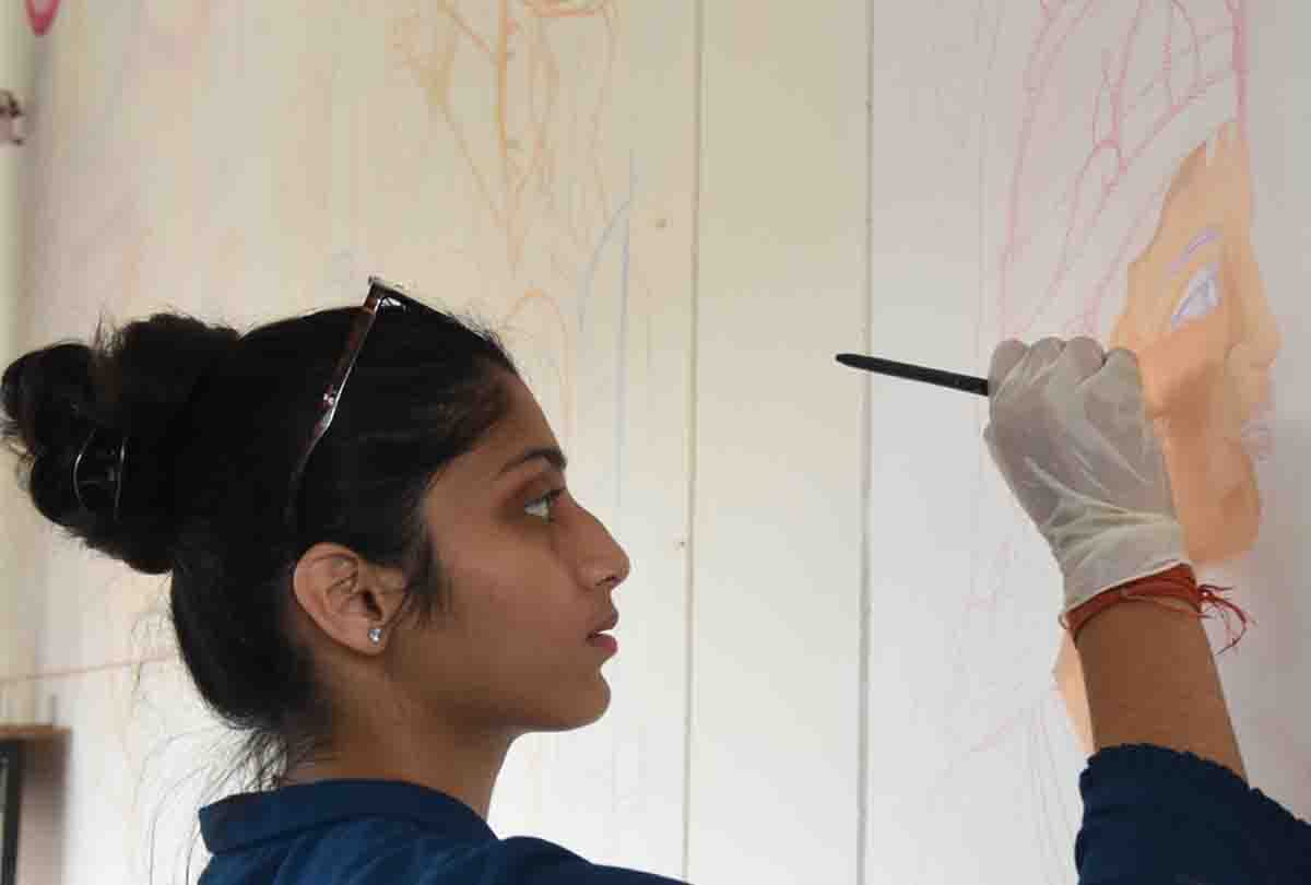 Inauguration of Seven Day International Art Camp in kanpur university