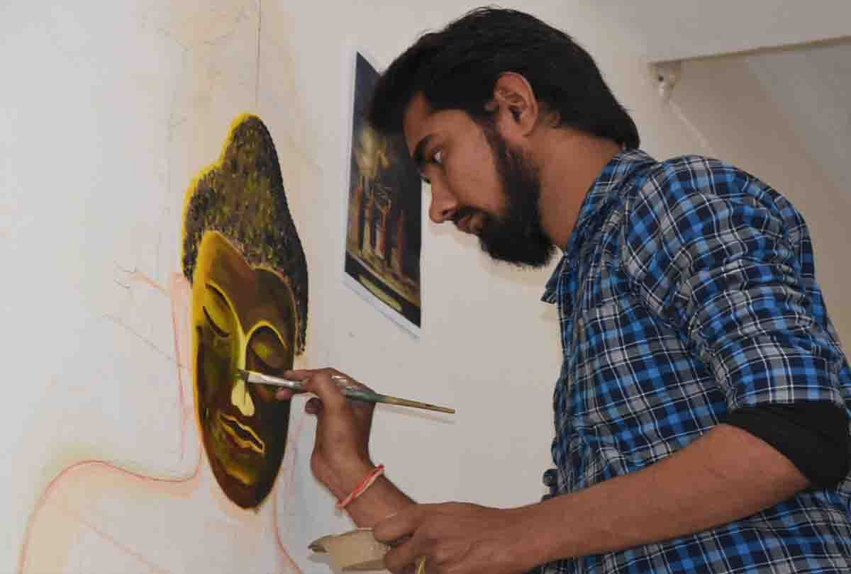 Inauguration of Seven Day International Art Camp in kanpur university