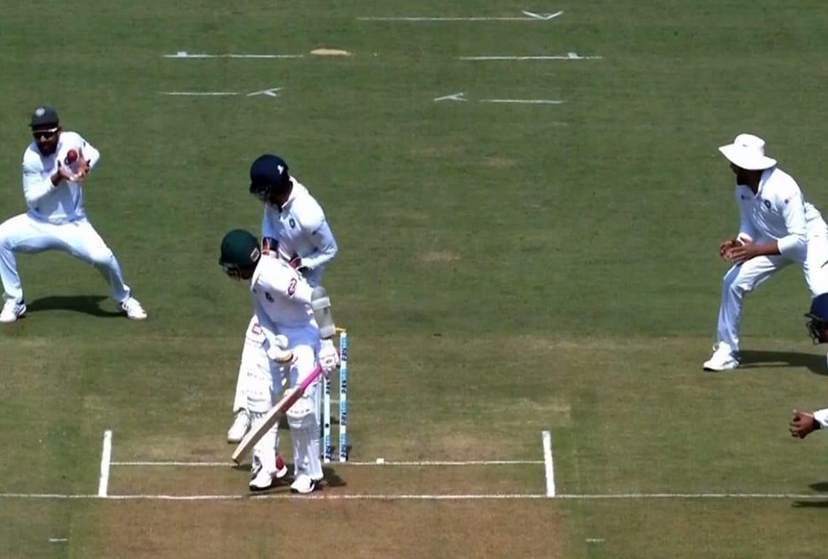 Sloppy work of Indian cricket team at field on first day of First Test in Indore