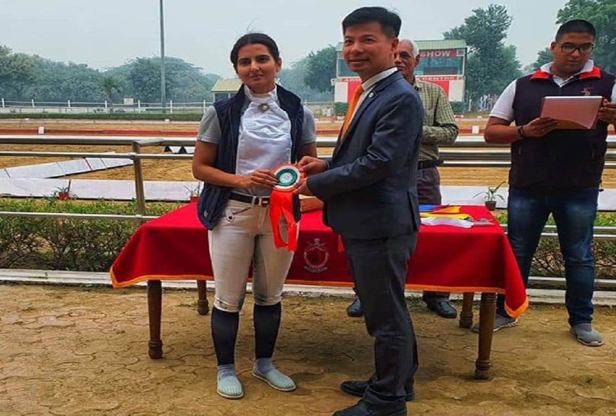 Bhupendra Hooda Daughter in law Shweta Mirdha Hooda won the gold medal in horse riding