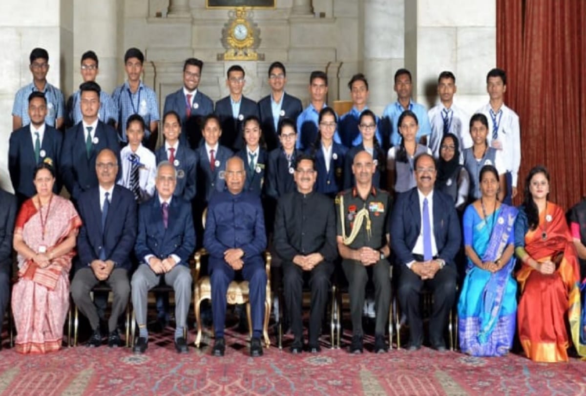 many students awarded by President Ramnath Kovind on Childrens day occasion