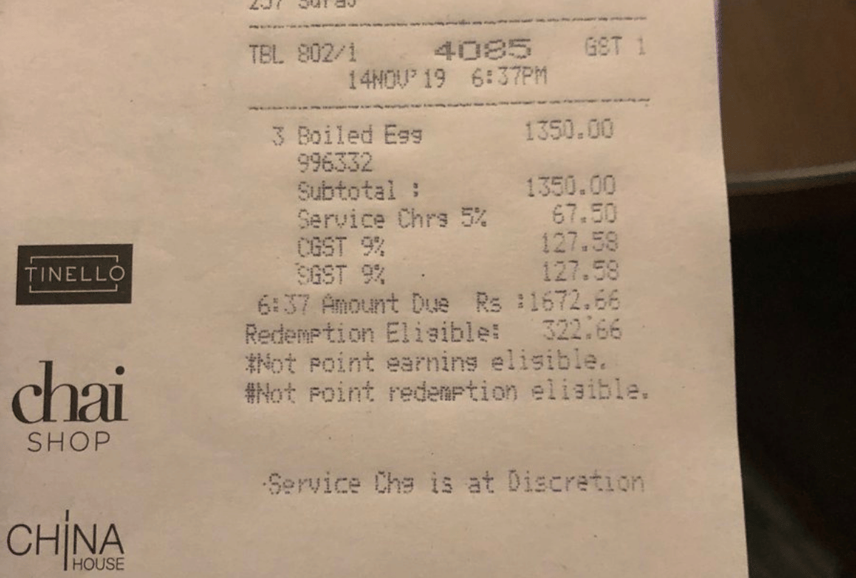 Shekhar Ravjiani Pays Rs 1672 for 3 Egg Whites in a five star hotel