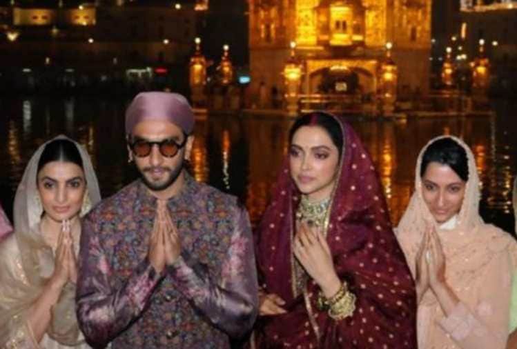 deepika padukone and ranveer singh visit golden temple their first wedding anniversary