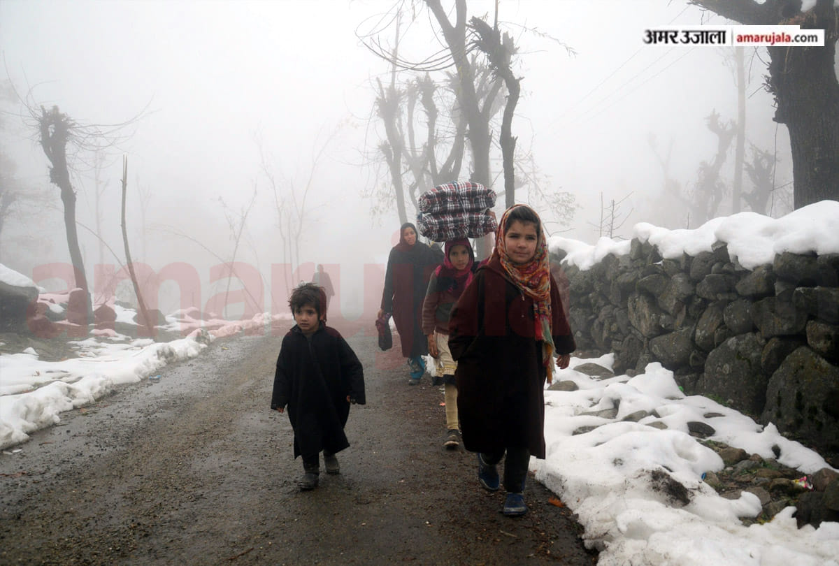 rain after snowfall in jamm kashmir, snowfall in jamm kashmir