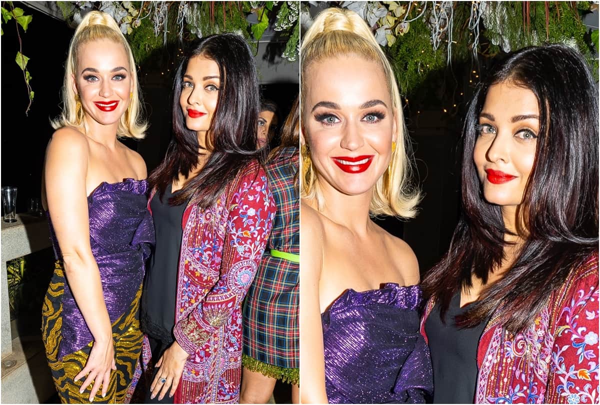 Aishwarya Rai Bachchan Ananya panday Aditi Rao with Katy Perry at Karan Johar Party