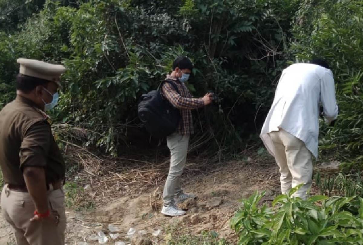 The body of a girl missing for six days was found wrapped in a red cloth on the plot