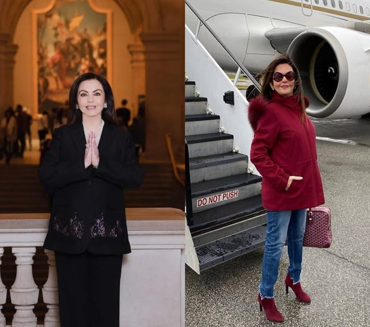 nita ambani look gorgeous in formal look during New York Metropolitan Museum