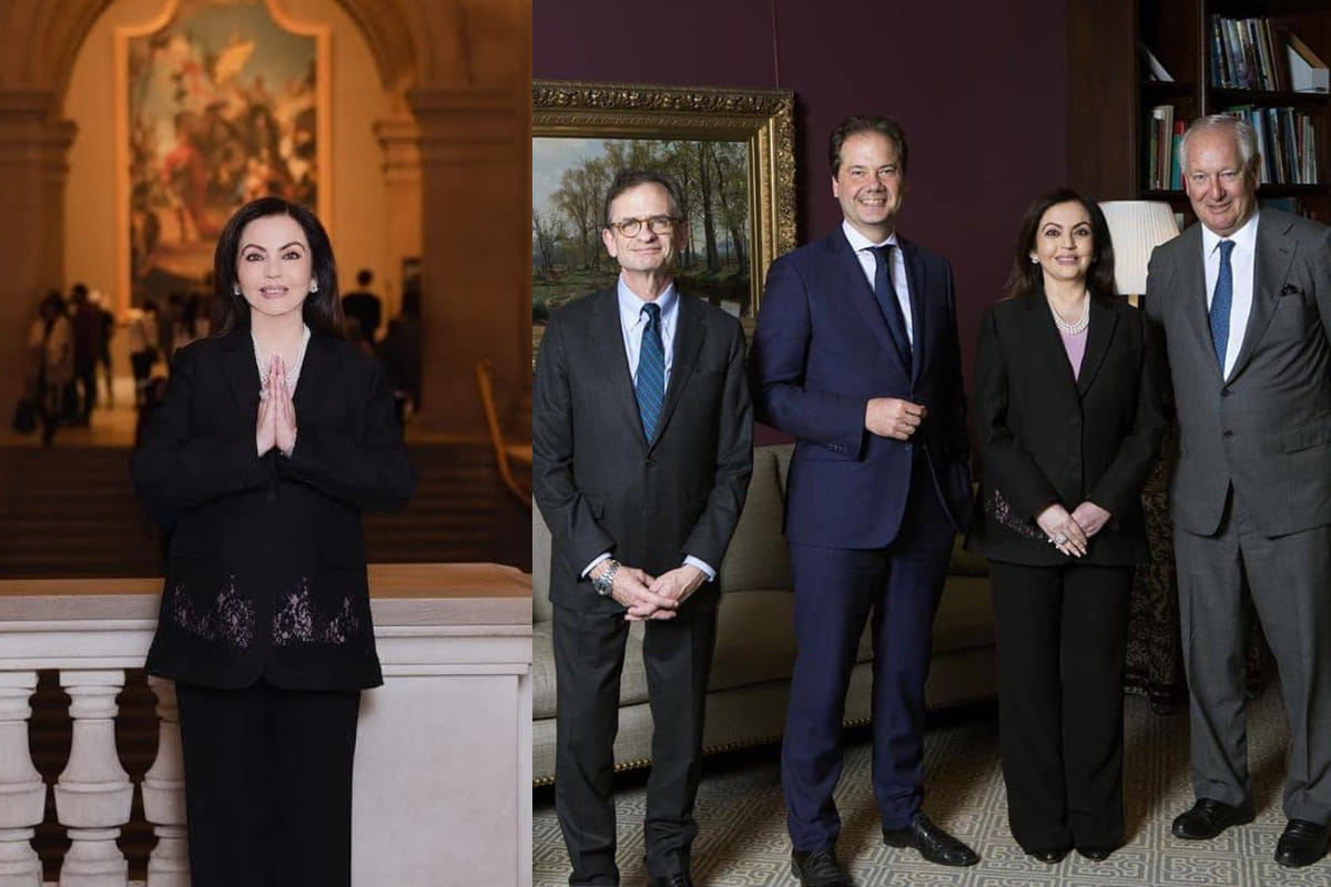 nita ambani look gorgeous in formal look during New York Metropolitan Museum