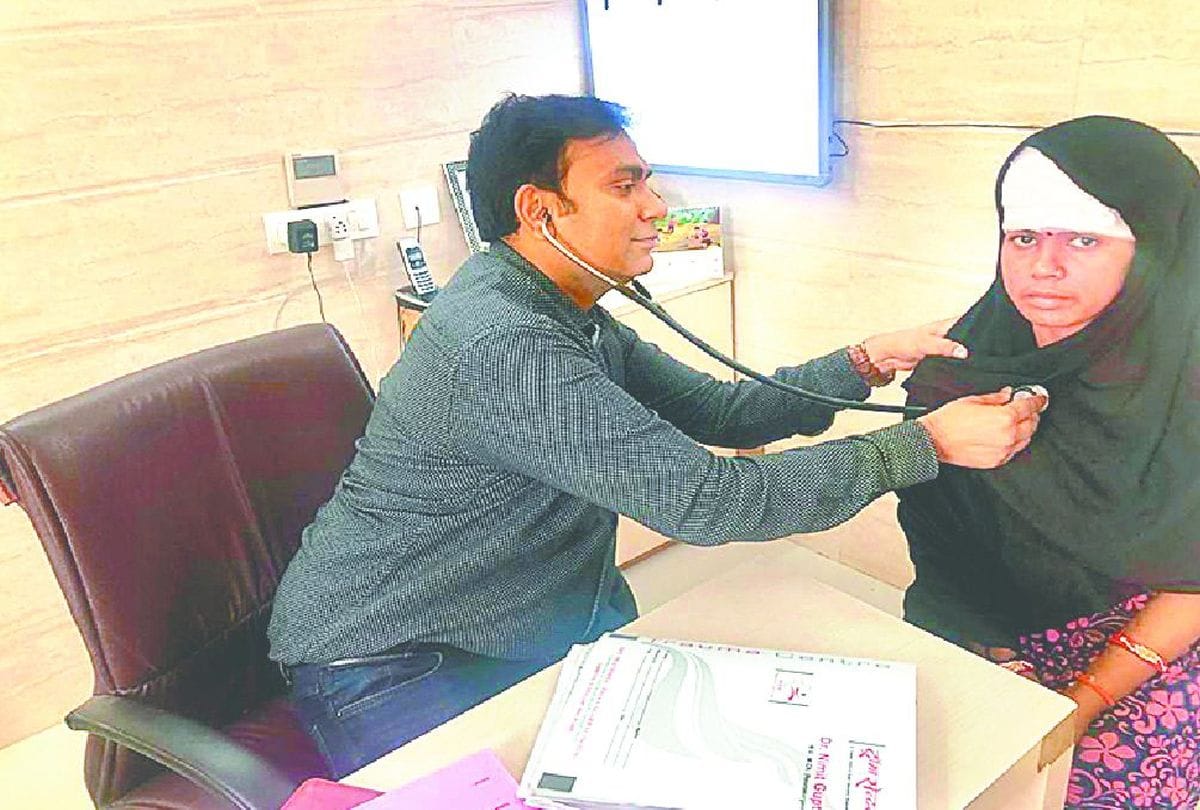 doctor successful operation the woman's brain under Ayushman Yojna in firozabad