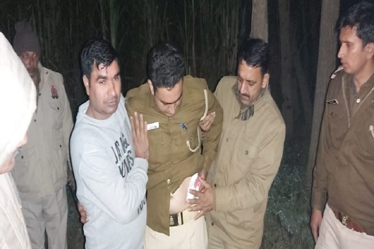Saharanpur News, one constable and criminal injured in police encounter