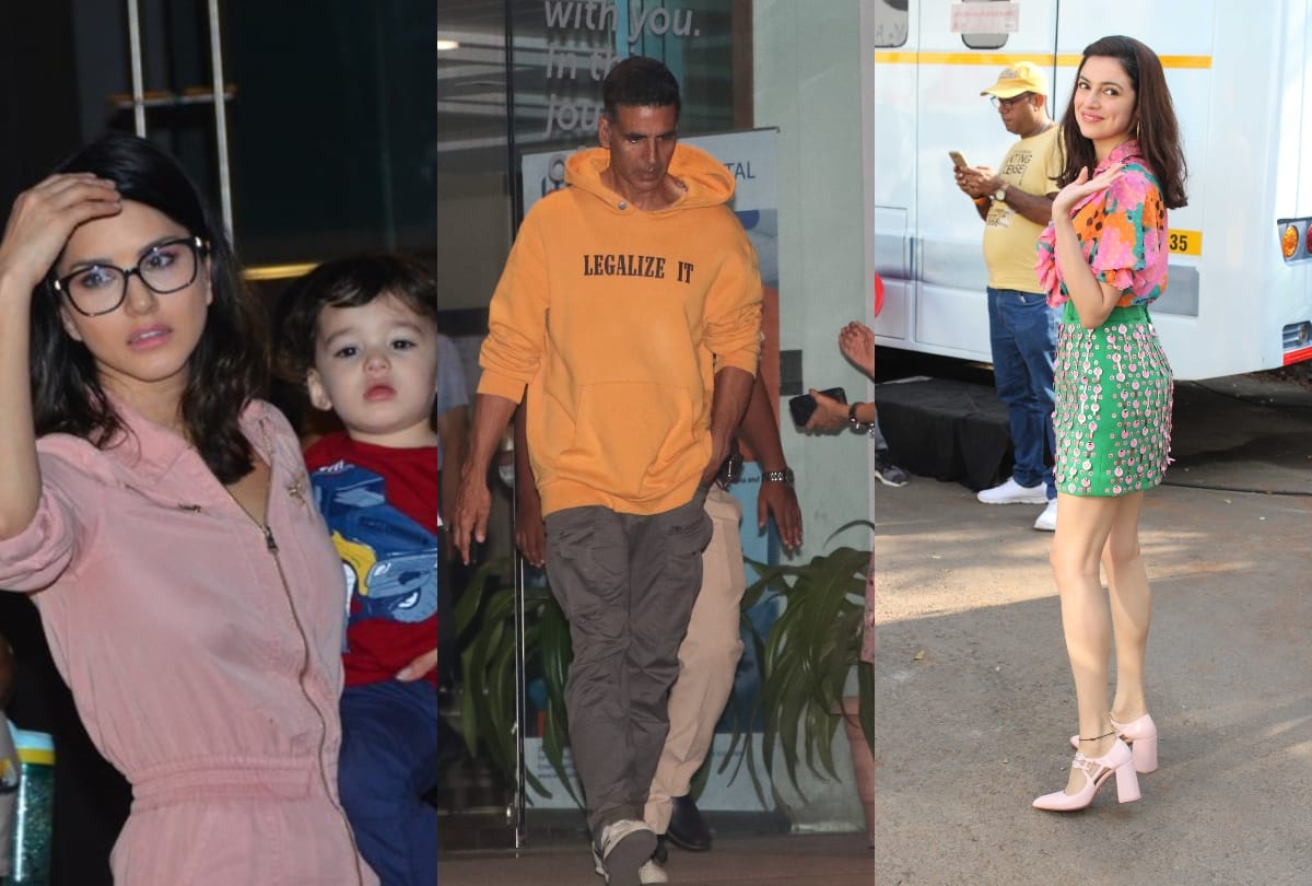 Isha Koppikar Priyanka Chopra Pooja Hegde Sunny LeoneAkshay Kumar Genelia D'Souza spotted in mumbai