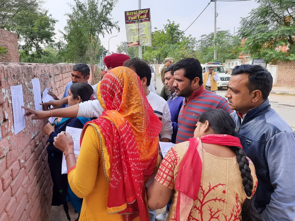 exam, htet, biometric machine, inquiry, security, fatehabad