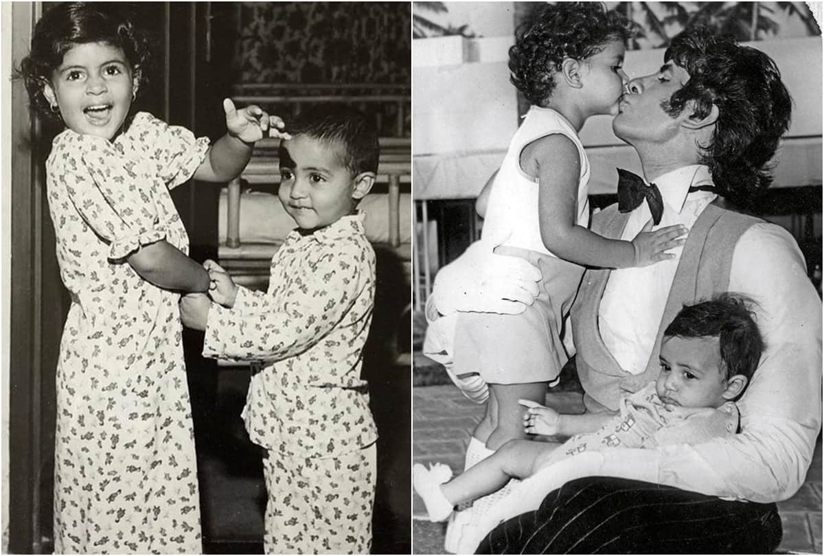 Amitabh Bachchan shares an adorable throwback pic of Abhishek and Shweta on twitter
