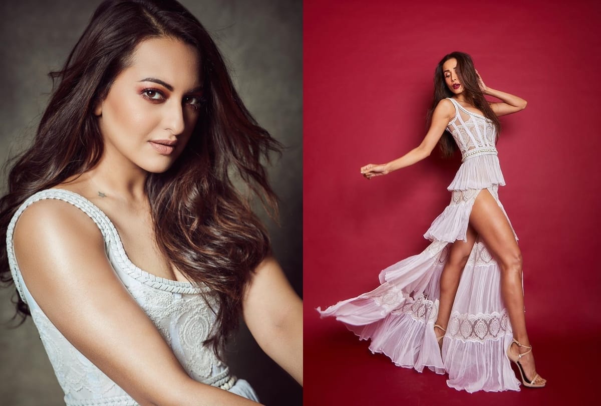 sonakshi sinha trolled for white frill gown like malaika arora vogue awards dress