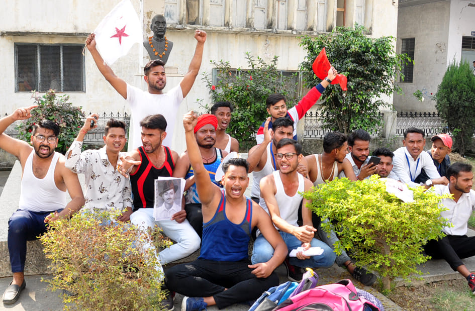 Students performed semi-furiously at Maharaj Singh College