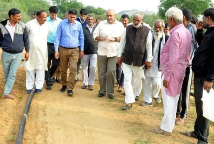 Preparation of AIIMS construction on land of Manethi Mining and surrounding villages