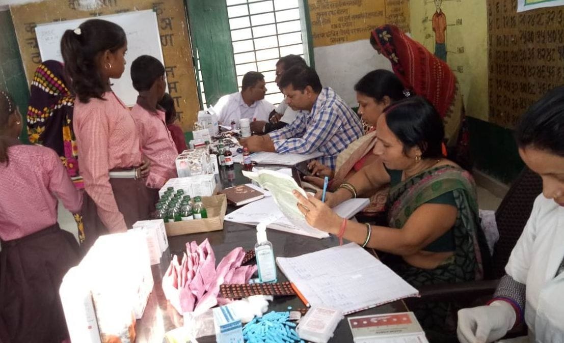 Health of 314 people tested in the camp