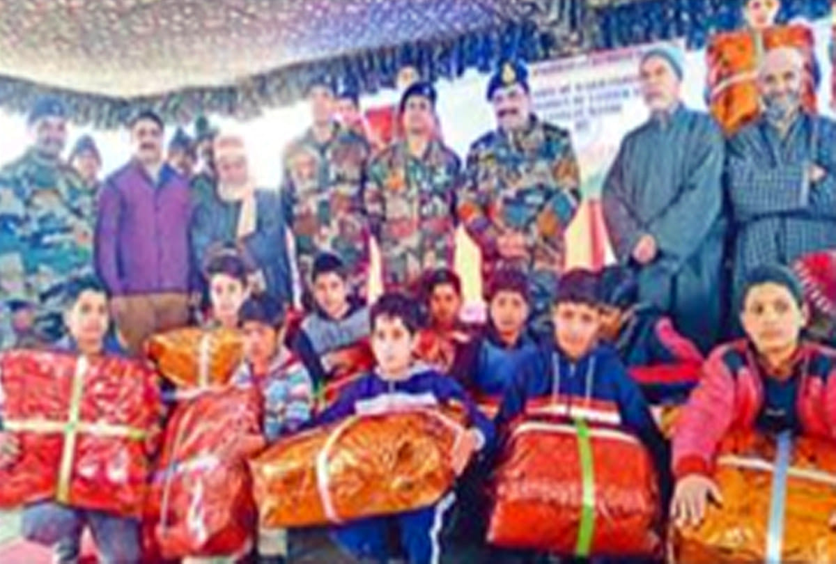 Army takes care of poor children at all times said Commander Amit Rai
