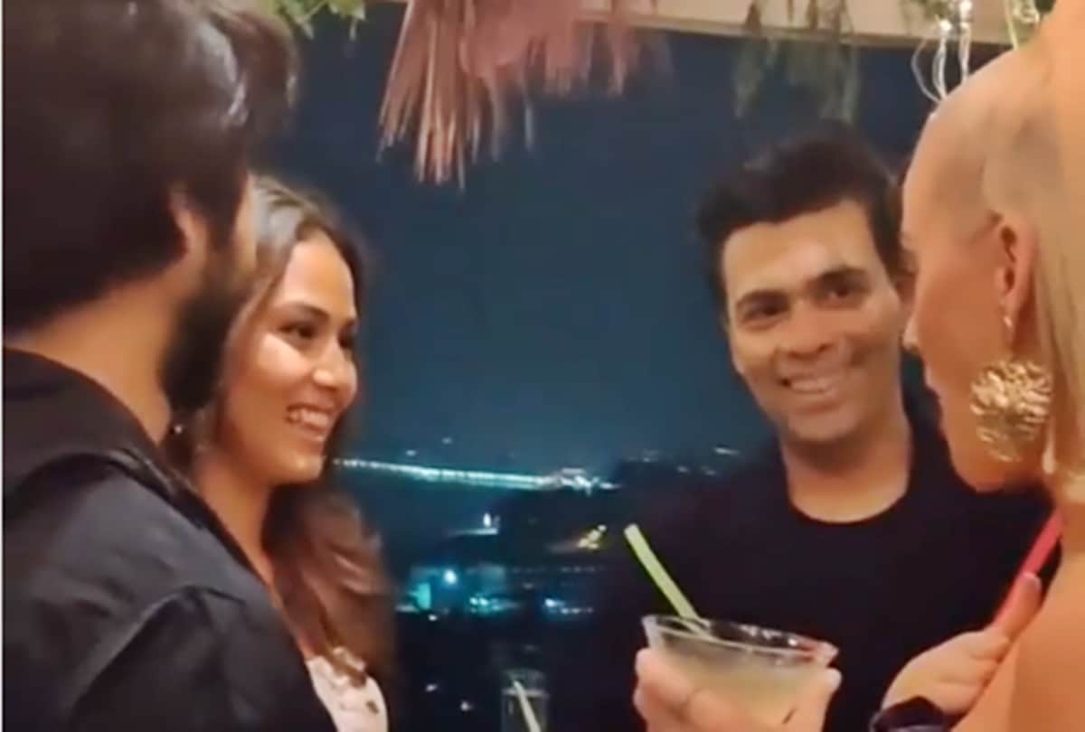 Karan Johar Inside Party Video of katy perry Shahid Kapoor Mira Rajput is viral on instagram