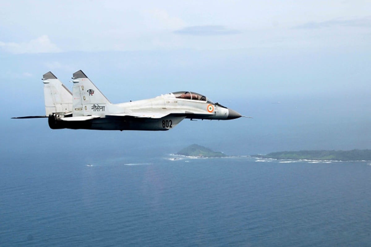 Indian Navy MiG-29K aircraft on routine training sortie, crashed in Goa, pilot ejected safely