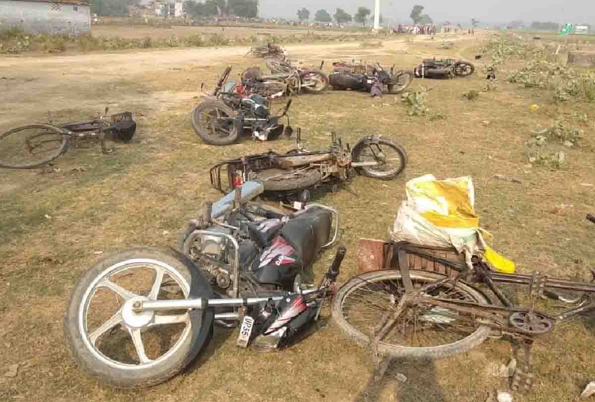 Six hours of fierce struggle between police and farmers in unnao