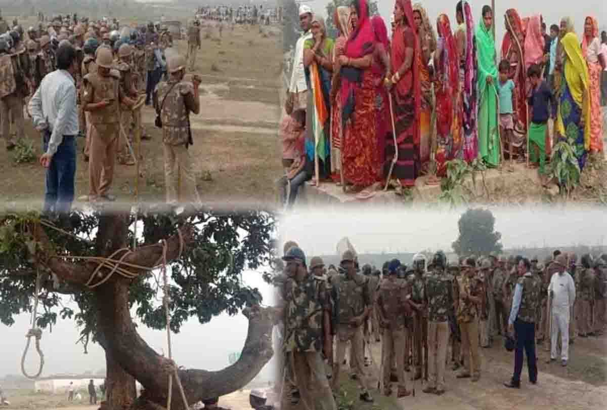 Six hours of fierce struggle between police and farmers in unnao