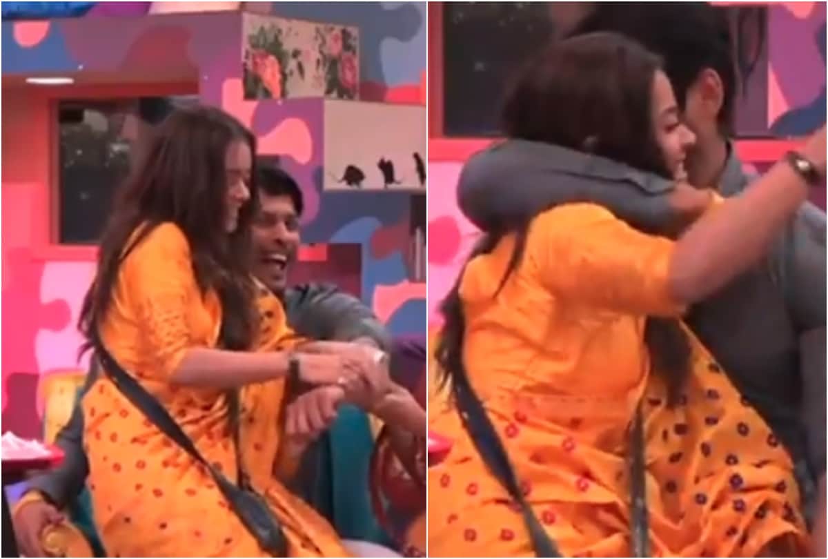 Bigg Boss 13 Siddharth Shukla Devoleena Bhattacharjee romance sit on lap front of Salman Khan