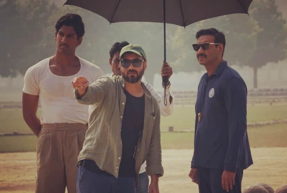 Ajay Devgan been seen teaching football to players at La-Martiniere Ground