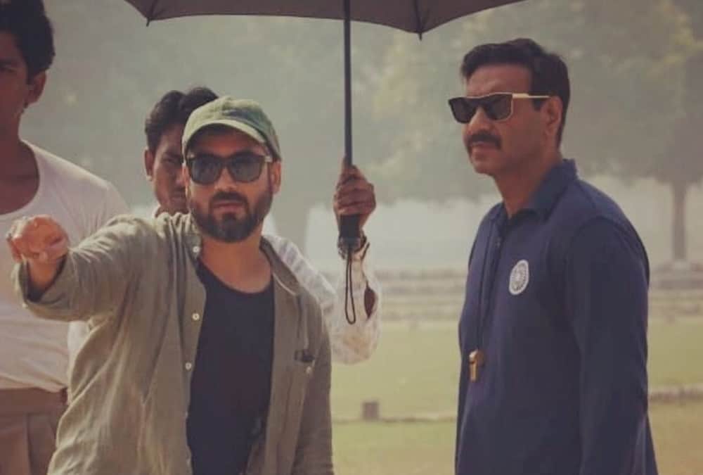 Ajay Devgan been seen teaching football to players at La-Martiniere Ground