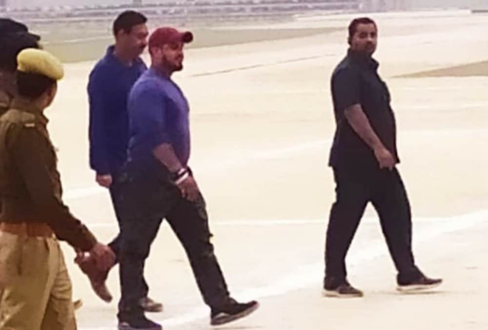 Ajay Devgan been seen teaching football to players at La-Martiniere Ground