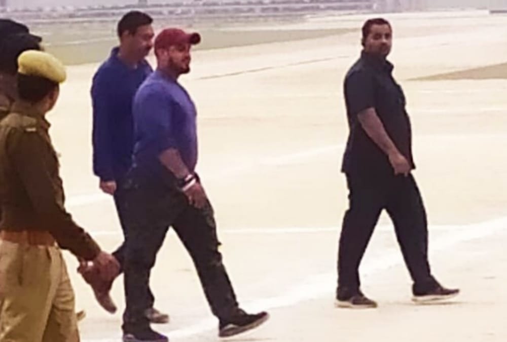 Ajay Devgan been seen teaching football to players at La-Martiniere Ground